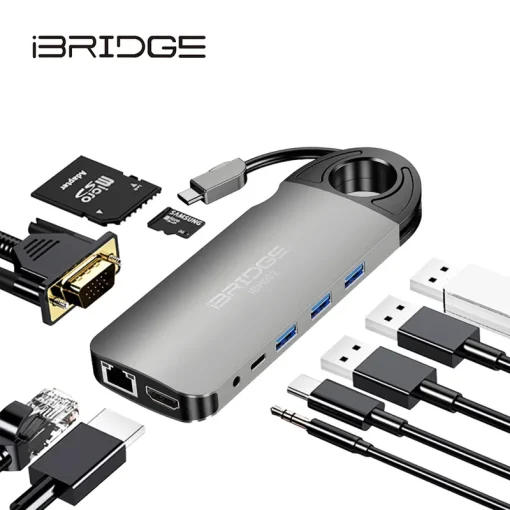 iBRIDGE 10合1 Type-C Hub多功能4K轉接器：圖片 2